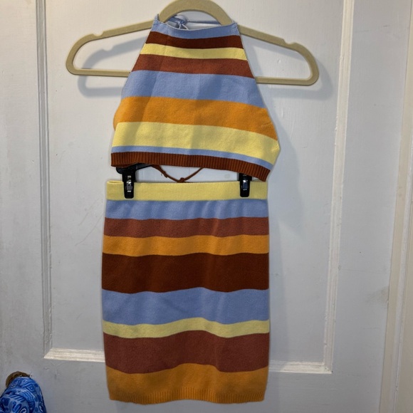 Tiger Mist Multicolor Striped Knit Set - Picture 2 of 6